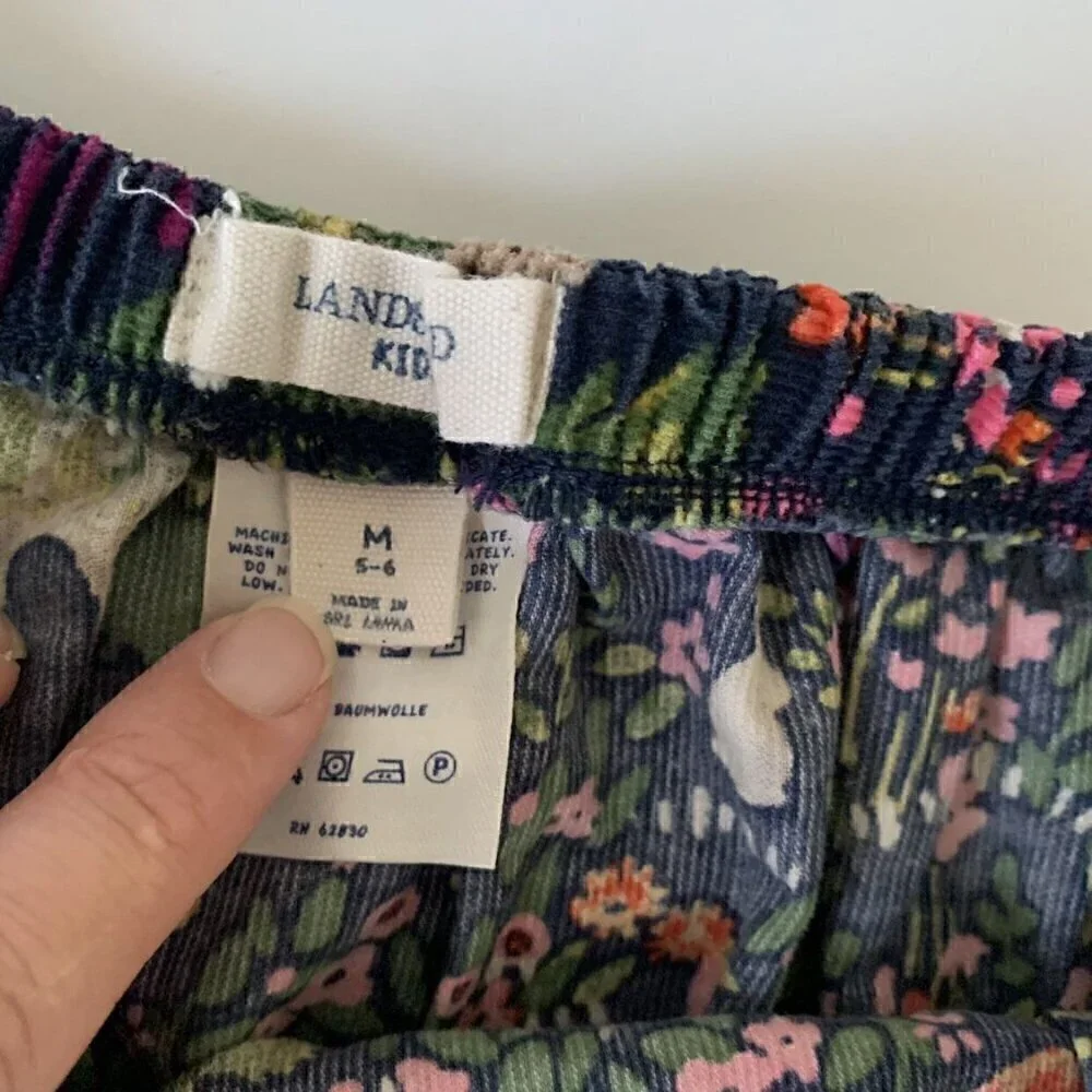 Lands End Cord Skirt 5-6 Years 5T